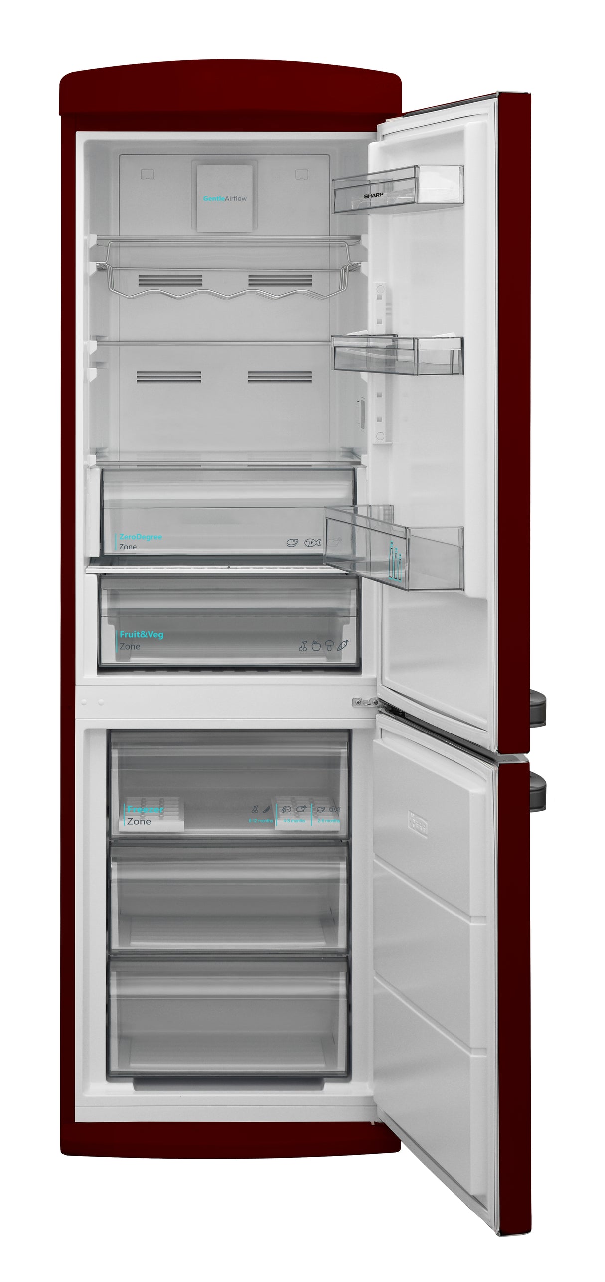 Sharp SJ-NRA11RMXMD frigorifero con congelatore Libera installazione 331 L D Bordeaux