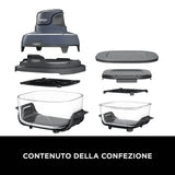 Ninja CRISPi Singolo 3,8 L 1700 W Friggitrice ad aria calda Blu, Grigio, Trasparente