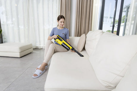Kärcher VC 4s Cordless Plus Batteria Secco HEPA Senza sacchetto Nero, Giallo