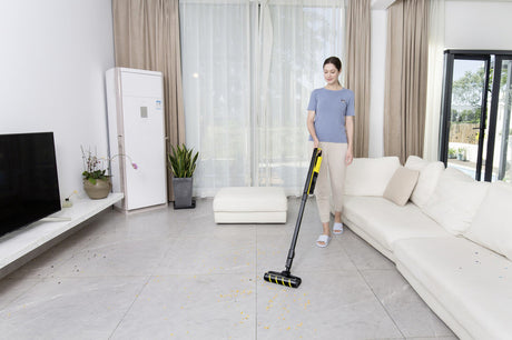 Kärcher VC 4s Cordless Plus Batteria Secco HEPA Senza sacchetto Nero, Giallo