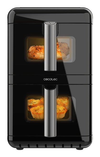 Cecotec Cecofry DuoLevel 12000 Window Doppia 12 L Indipendente 2900 W Friggitrice ad aria calda Nero