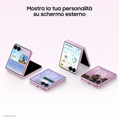 Samsung Galaxy Z Flip8 , 512GB, Graphite, Selfie Camera 50MP, Now Brief, Assistente Foto, FlexWindow Personalizzata, Batteria 4300 mAh, RAM 12GB