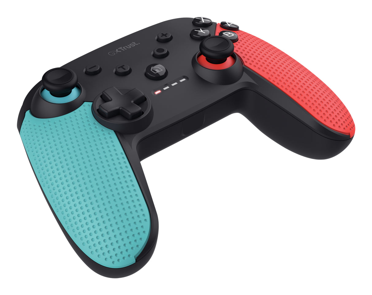 Trust GXT 1246B Muta Nero, Blu, Rosso Bluetooth Gamepad Nintendo Switch, Nintendo Switch Lite