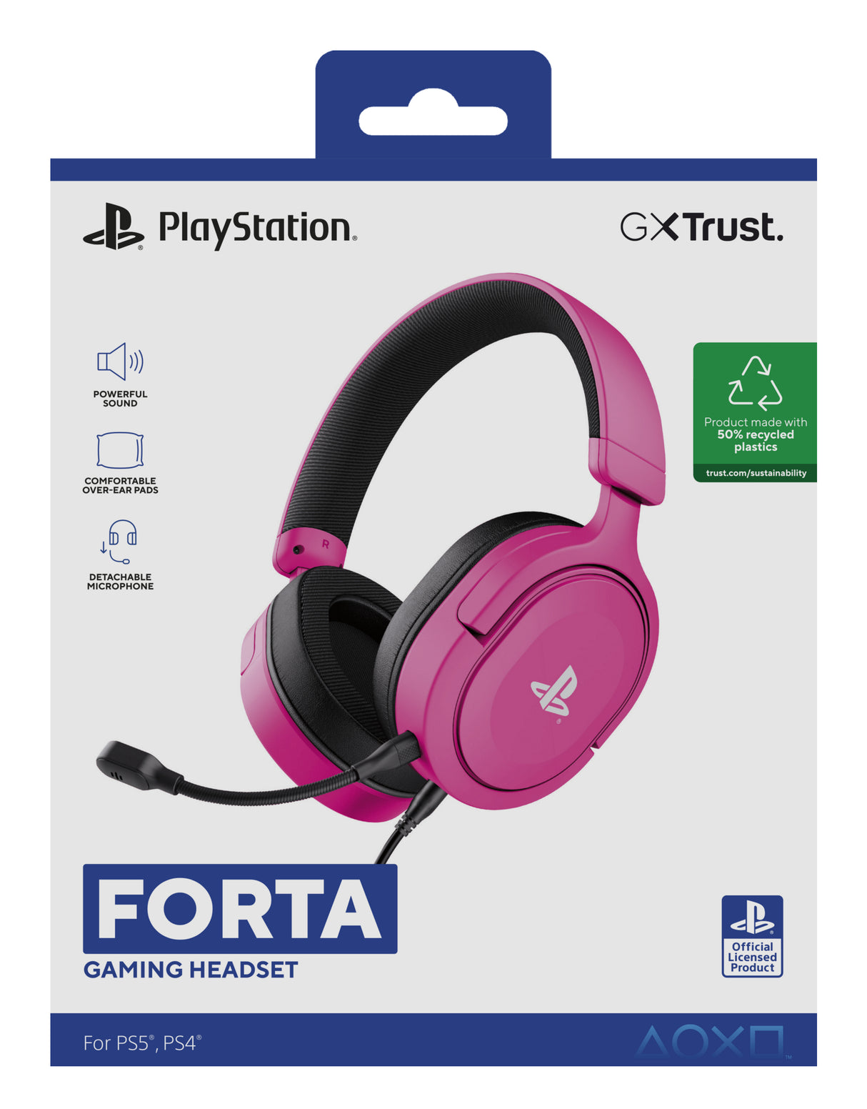 Trust GXT 498P Forta Auricolare Cablato A Padiglione Gaming Rosa