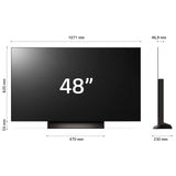 LG OLED evo C4 AI 48'' Serie OLED48C44LA, 4K, 4 HDMI, Dolby Vision, SMART TV 2024