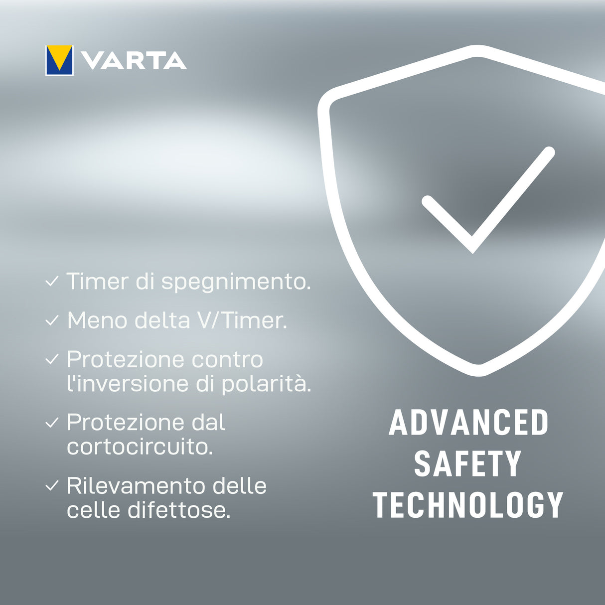 Varta LCD charger AA & AAA (Batterie ricaricabili NiMH incl. 4x AA 2600 mAh accu & AC adattatore & 12 V adattatore & cavo USB),Grigio