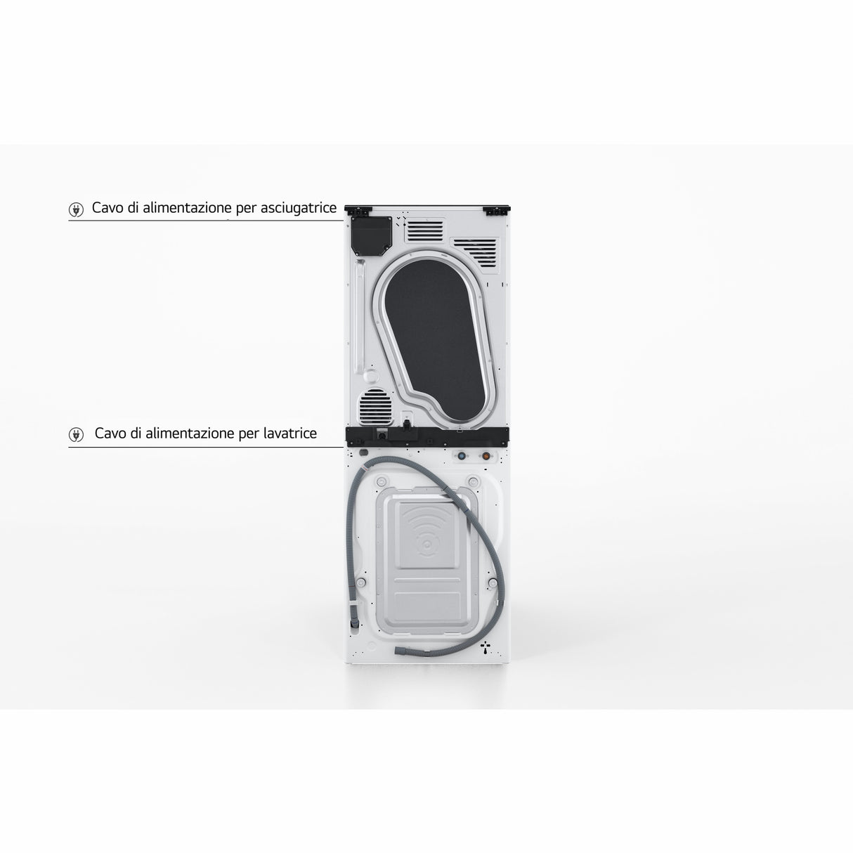 LG WashTower WT1210WWF Colonna Bucato 12/10kg AI DD, Classe A-10%/A+++, Pannello unificato