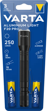 Varta Aluminium Light F20 Pro Alluminio Torcia a mano LED