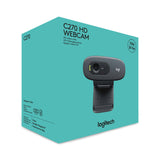 Logitech C270 Webcam HD, HD 720p/30fps, Videochiamate HD Widescreen, Correzione Automatica ‎Luminosità, Microfono Riduzione del Rumore, Skype, FaceTime, Hangouts, ‎WebEx,PC/Mac/Tablet/Chromebook