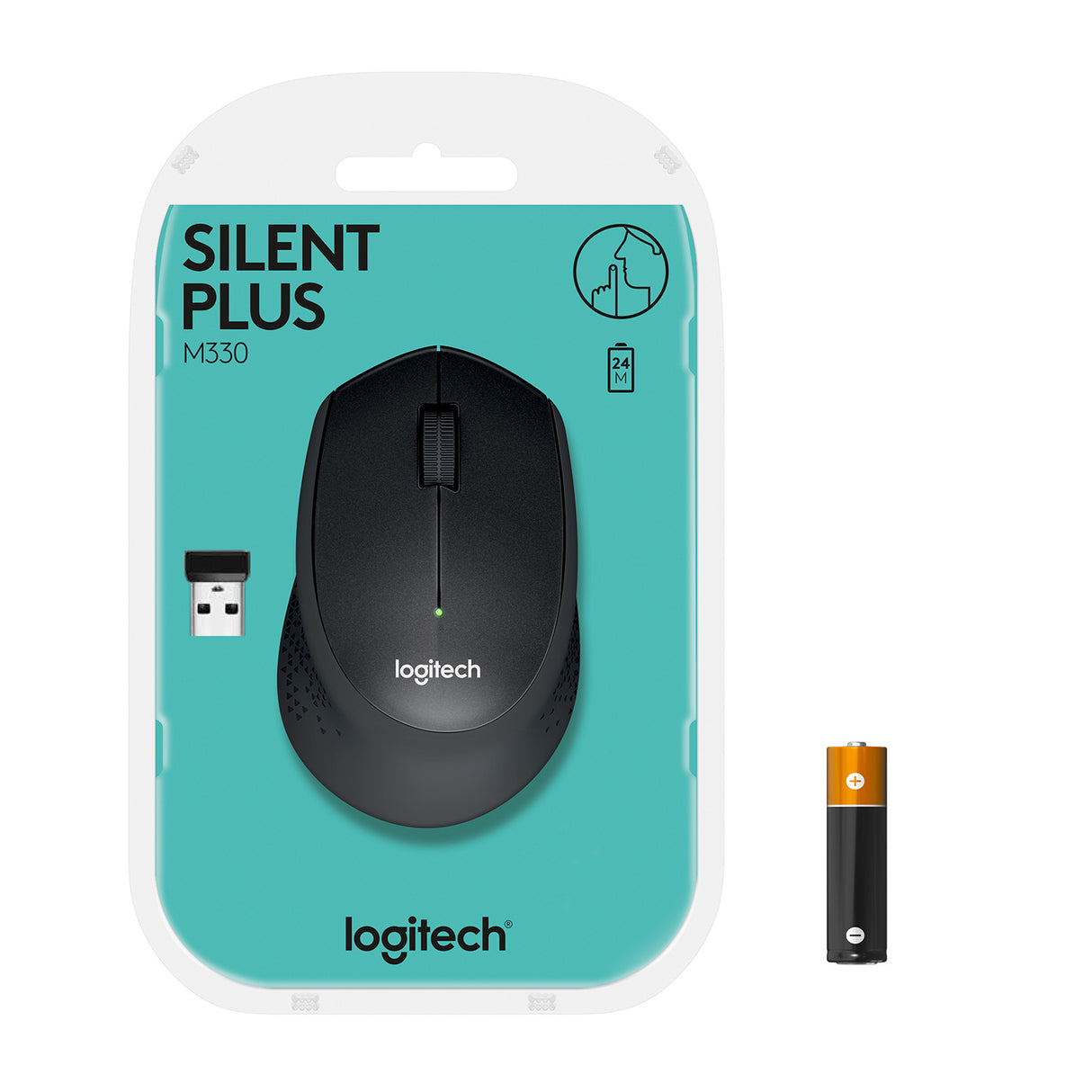 Logitech M330 Silent Plus mouse Ufficio Mano destra RF Wireless Meccanico 1000 DPI