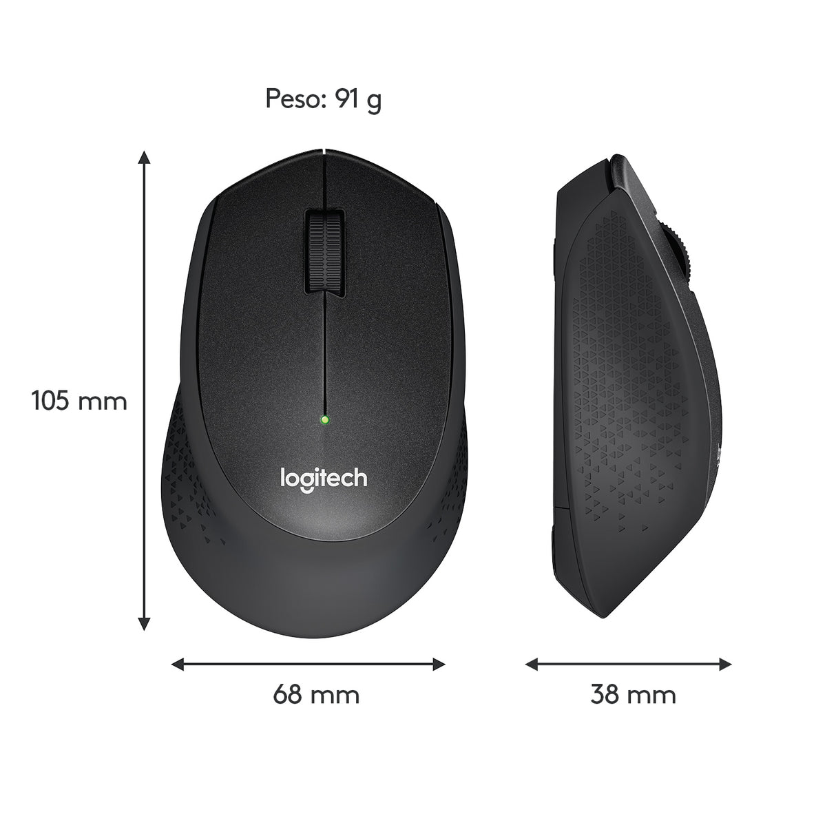 Logitech M330 Silent Plus mouse Ufficio Mano destra RF Wireless Meccanico 1000 DPI