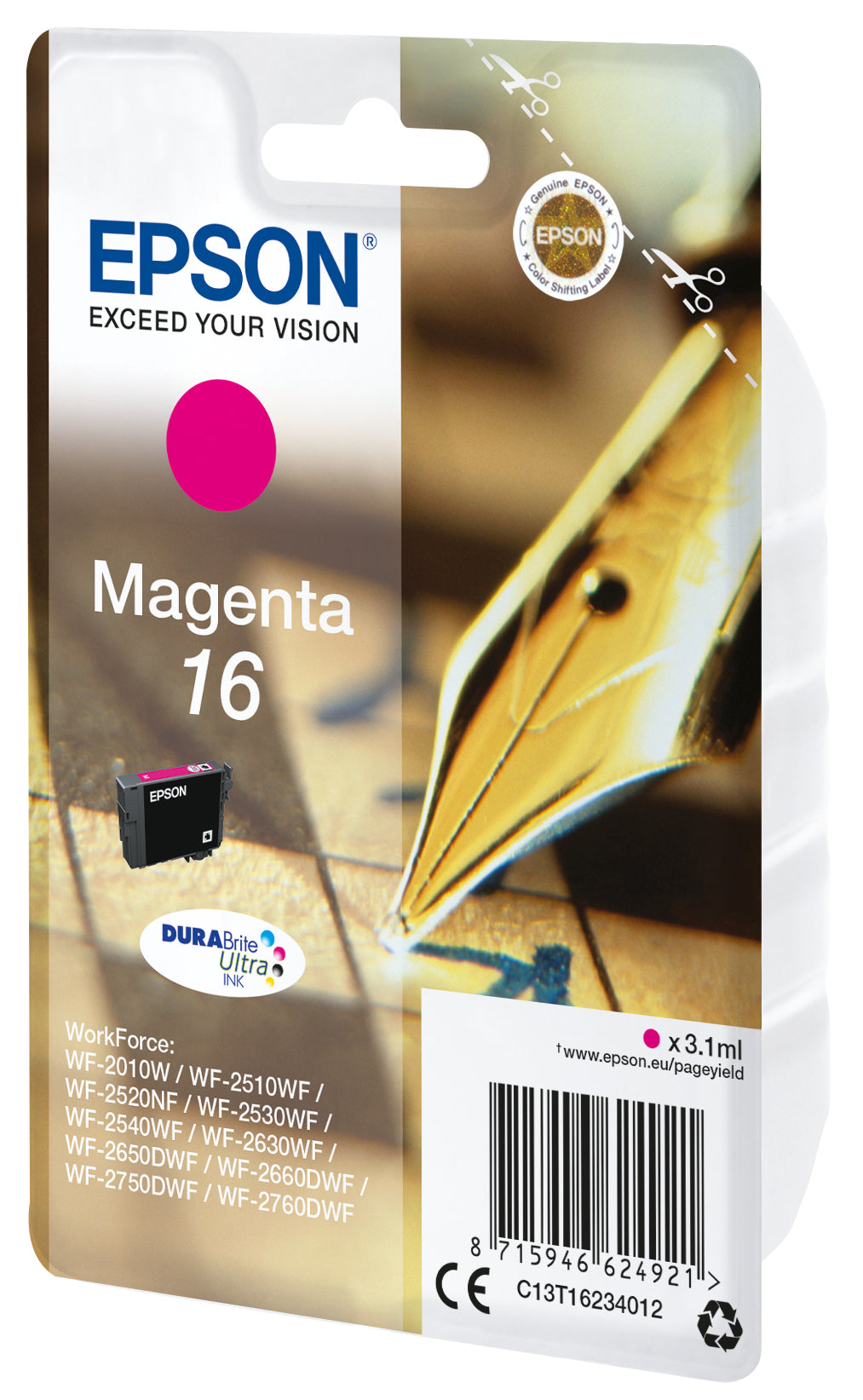 Epson Pen and crossword Cartuccia Penna e cruciverba Magenta Inchiostri DURABrite Ultra 16