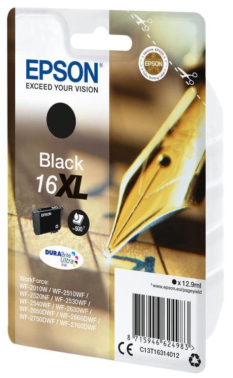 Epson Pen and crossword Cartuccia Penna e cruciverba Nero Inchiostri DURABrite Ultra 16XL