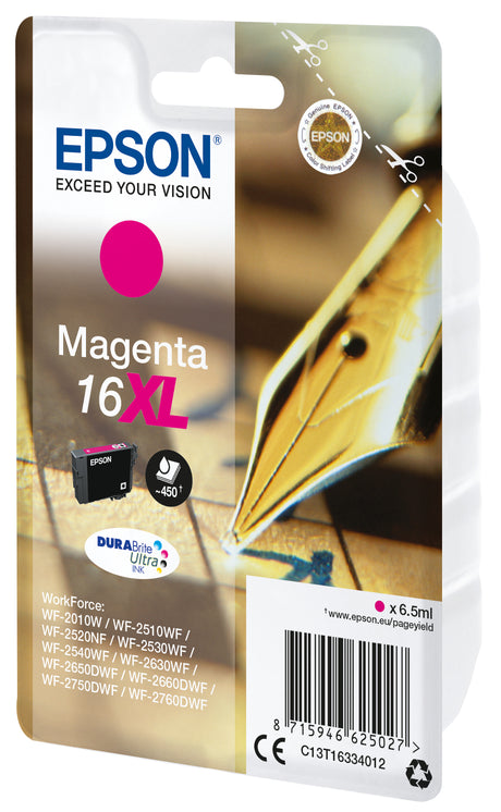 Epson Pen and crossword Cartuccia Penna e cruciverba Magenta Inchiostri DURABrite Ultra 16XL