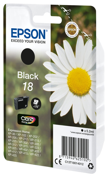 Epson Daisy Cartuccia Margherita Nero 18Inchiostri Claria Home 18
