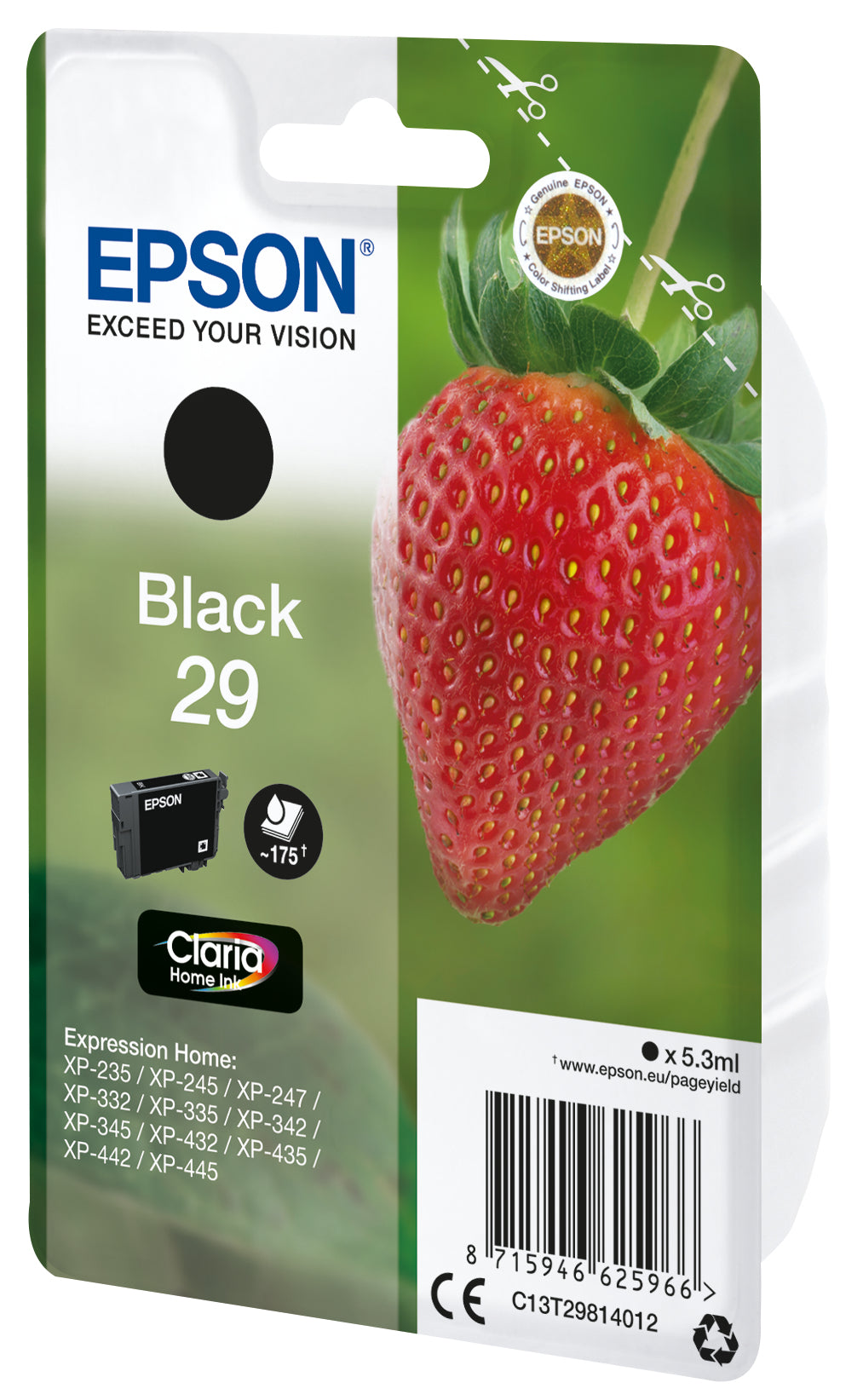 Epson Strawberry Cartuccia Fragole Nero Inchiostri Claria Home 29