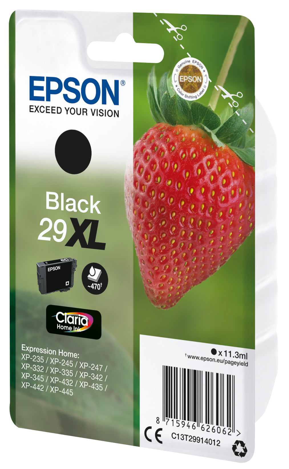 Epson Strawberry Cartuccia Fragole Nero Inchiostri Claria Home 29XL