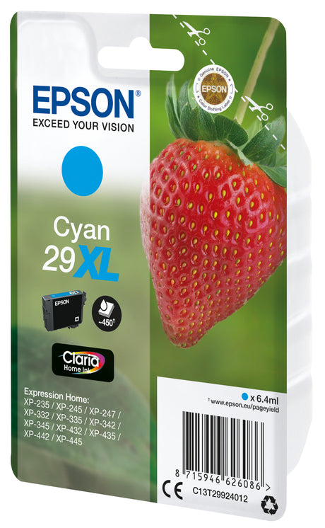 Epson Strawberry Cartuccia Fragole Ciano Inchiostri Claria Home 29XL