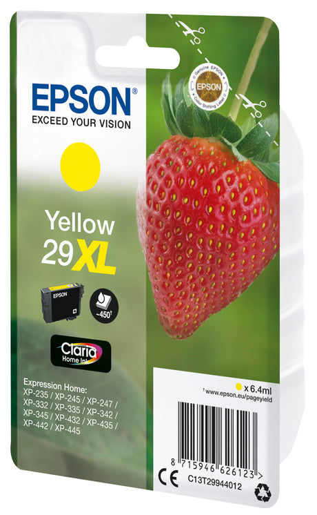 Epson Strawberry Cartuccia Fragole Giallo Inchiostri Claria Home 29XL