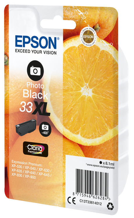 Epson Oranges Cartuccia Nero foto T33XL Claria Premium