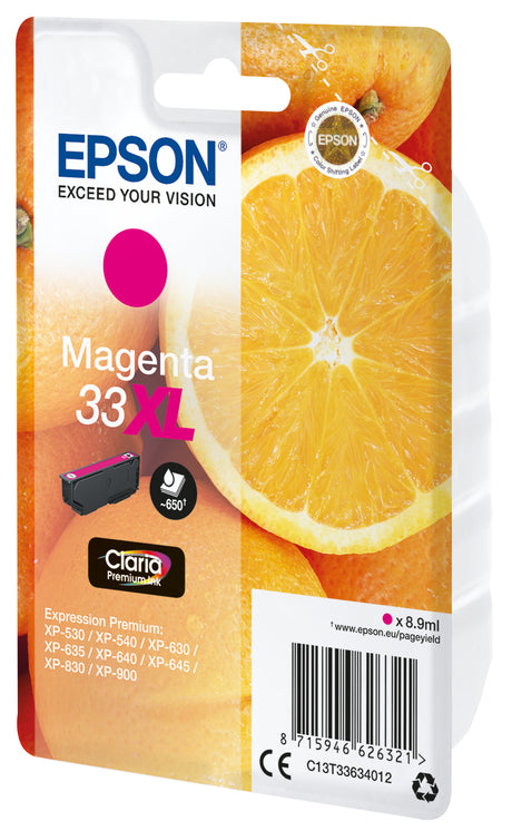 Epson Oranges Cartuccia Magenta T33XL Claria Premium