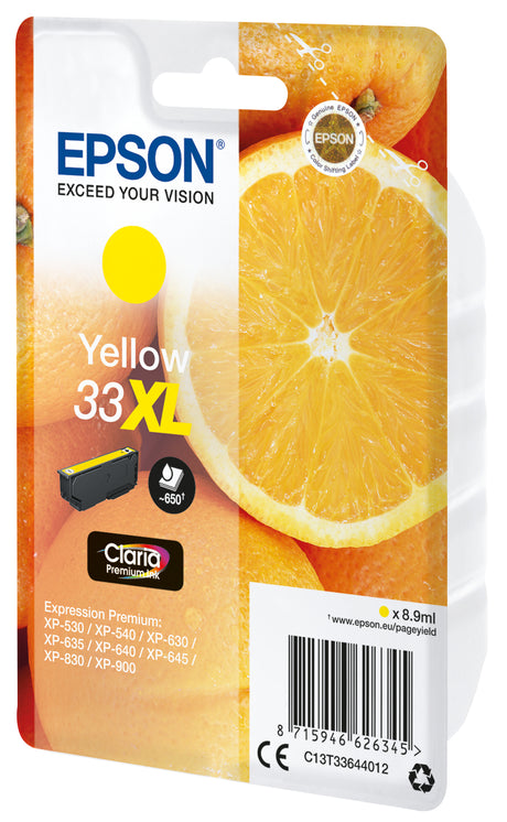 Epson Oranges Cartuccia Giallo T33XL Claria Premium