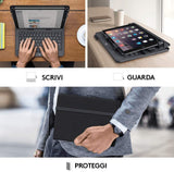 Logitech Universal Folio Cover iPad o Tablet con Tastiera Bluetooth Wireless, Per la maggior parte dei tablet da 9-10", iOS, ‎Android, Windows, ‎Italiano Qwerty, Nero