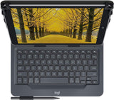 Logitech Universal Folio Cover iPad o Tablet con Tastiera Bluetooth Wireless, Per la maggior parte dei tablet da 9-10", iOS, ‎Android, Windows, ‎Italiano Qwerty, Nero