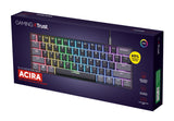 Trust GXT 867 Acira tastiera Gaming USB QWERTY Italiano Nero