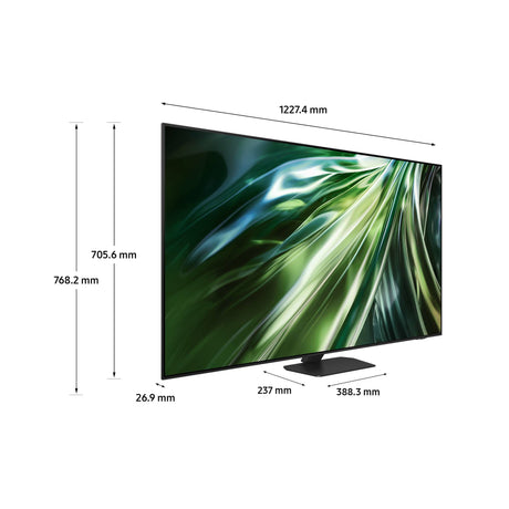 Samsung TV Neo QLED 4K 55" QE55QN90DATXZT Smart TV Wi-Fi Titan Black 2024, Processore NQ4 AI GEN2, Tecnologia Quantum Matrix, Neo Slim Design, Dolby Atmos