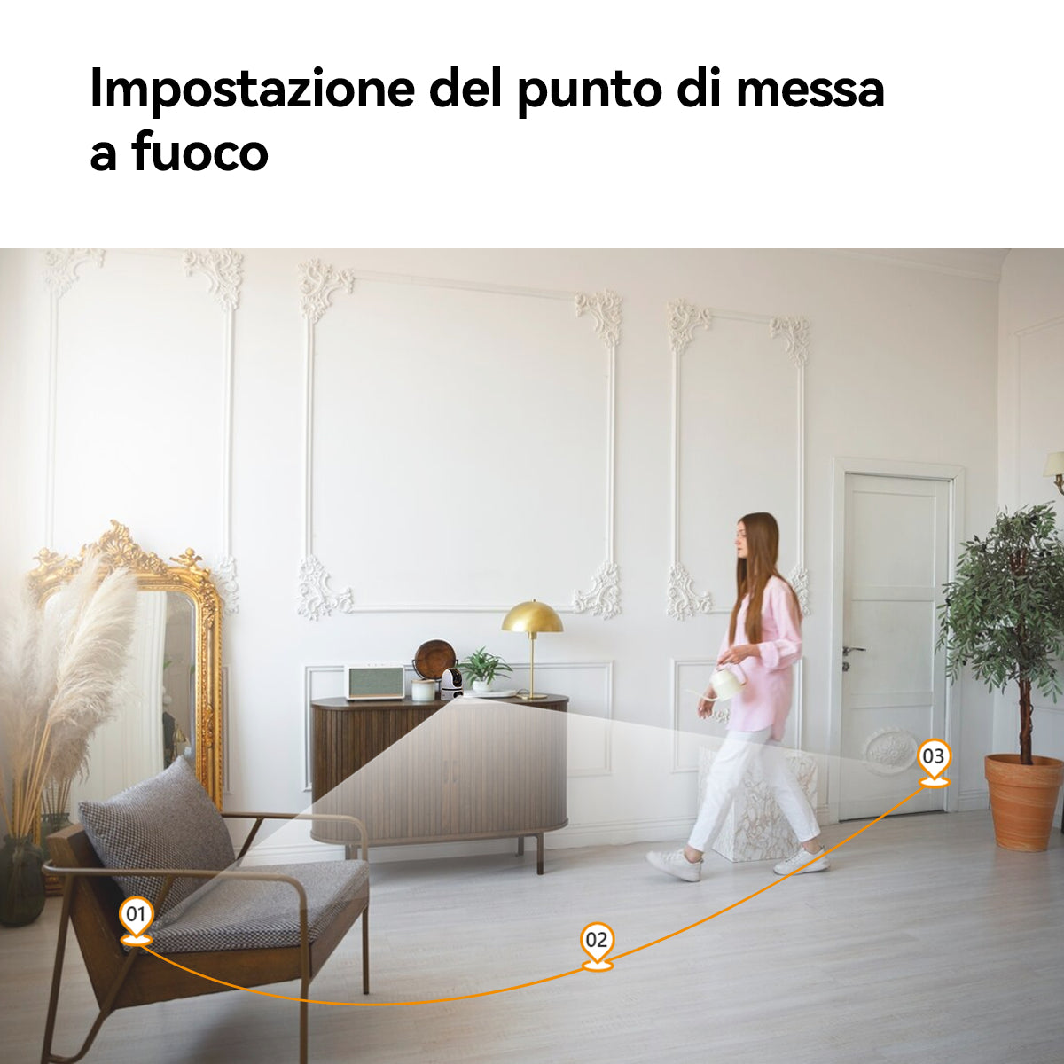 Imou Ranger DUAL 6MP (3MP+3MP) Telecamera WiFi Interno con Doppia Lente, 360°PTZ Telecamera da Interno, Rilevamento Umano, Tracciamento Intelligente, Visione Notturna a Colori, Modalità Privata 2,4ghz