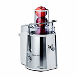 Ariete 173 Centrika Metal - Centrifuga per estrarre succo di frutta e verdura - Beccuccio salvagoccia - Acciaio Inox - 700 Watt - Bianco e Argento