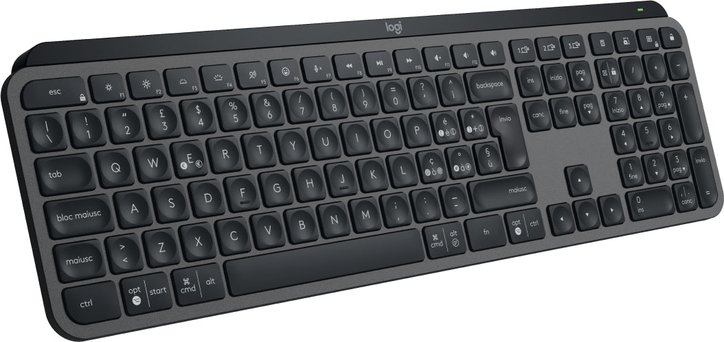 Logitech MX Keys S tastiera Universale RF senza fili + Bluetooth QWERTY Italiano Grafite