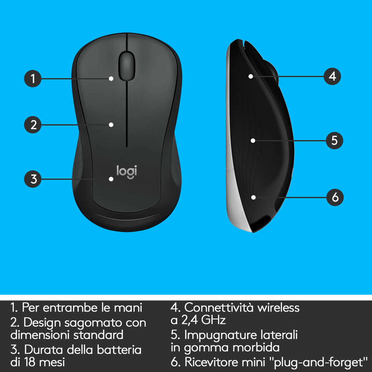 Logitech MK540 Advanced Combo Tastiera e Mouse Wireless per Windows, Ricevitore USB Unifying 2,4 GHz, Tasti di Scelta Rapida Multimediali, Durata Batteria di 3 Anni, per PC, Laptop