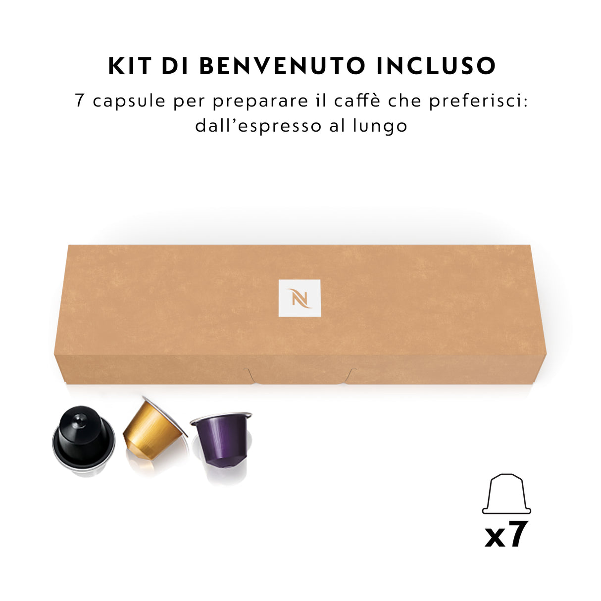 Krups XN1108 Nespresso Essenza Mini, Macchina per caffè a capsule, 0,6 L, Capsule caffè, 1310 W, Nero