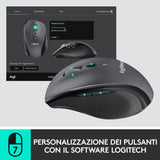 Logitech M705 Marathon Mouse Wireless, Ricevitore USB Unifying 2,4 GHz, 1000 DPI, 5 Pulsanti Programmabili, Durata Batteria di 3 Anni, Compatibile con PC, Mac, Laptop, Chromebook