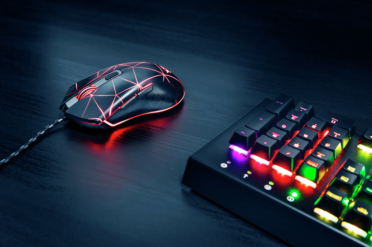 Trust GXT 133 Locx mouse Gaming Mano destra USB tipo A Ottico 4000 DPI