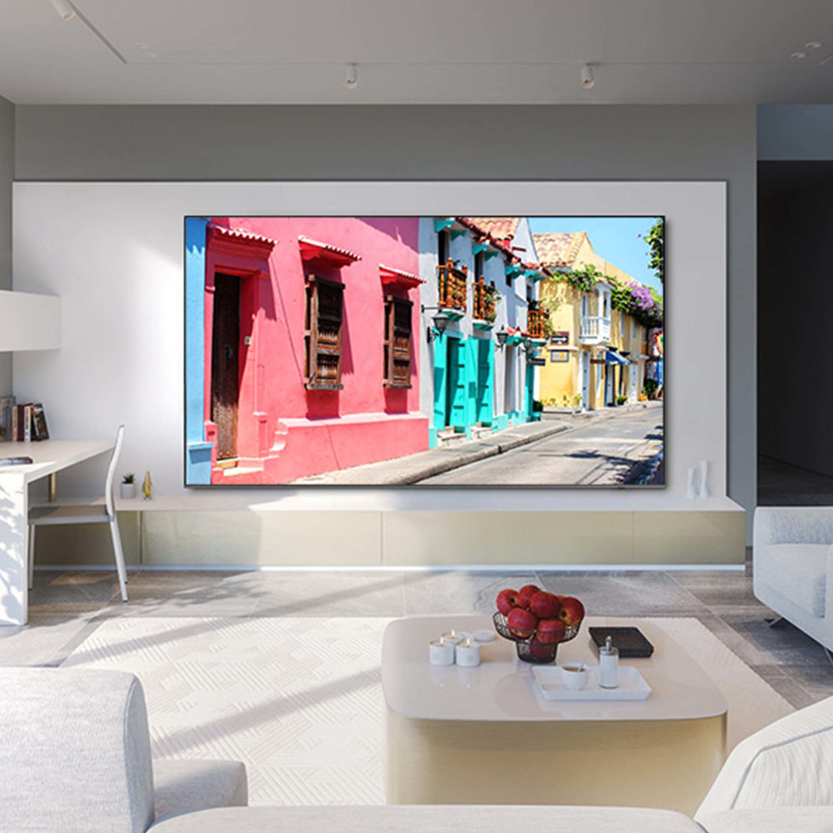 Samsung Series 8 TV QE98Q80CATXZT QLED 4K, Smart TV 98" Processore Neural Quantum 4K, SuperSlim Design, Carbon Silver 2023