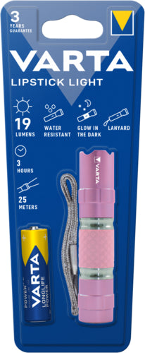 Varta Lipstik Rosa Torcia elettrica universale LED