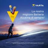 Varta Longlife Power, Batteria Alcalina, AA, Mignon, LR6, 1.5V, Blister da 4, Made in Germany