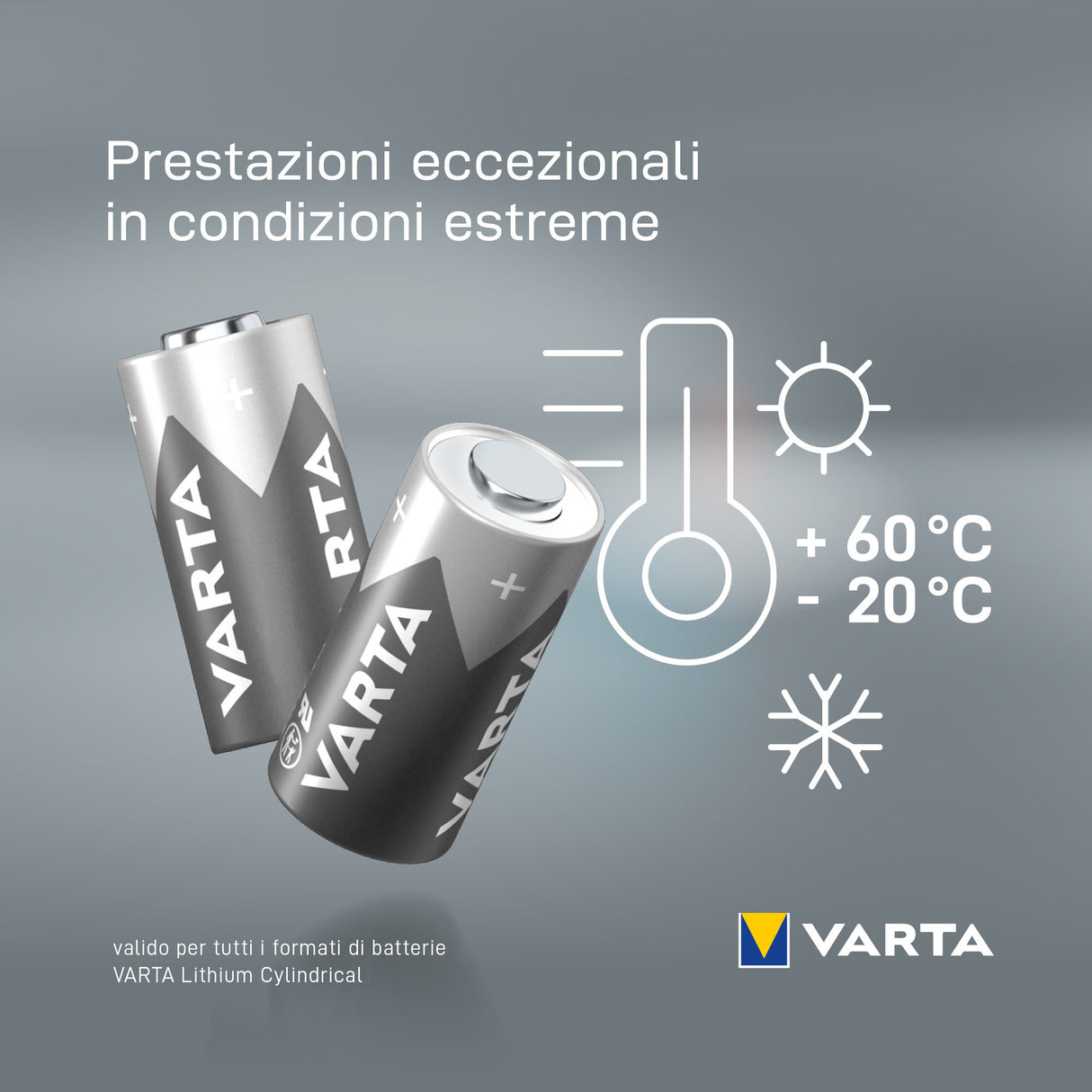 Varta LITHIUM Cylindrical CR123A, CR17345 (Batteria a celle rotonde, 3V) Blister da 1