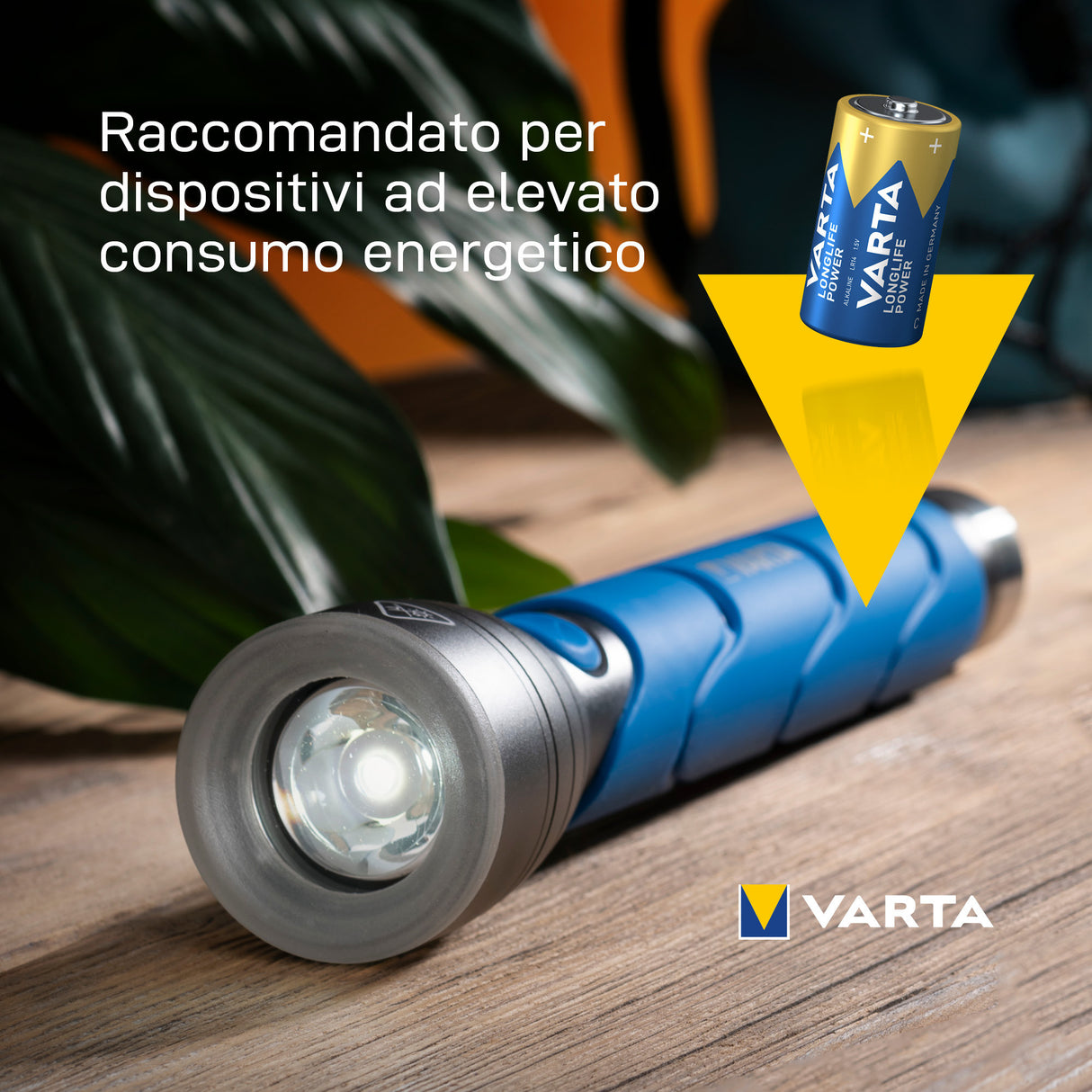 Varta Longlife Power, Batteria Alcalina, C, Baby, LR14, 1.5V, Blister da 2, Made in Germany