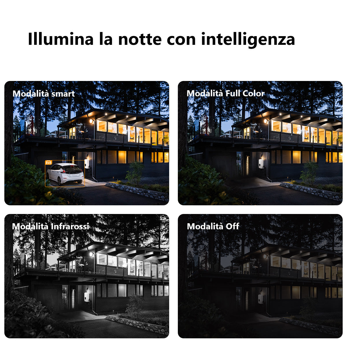 Imou Cruiser 2C 2K (3MP) - Telecamera Wi-Fi Esterno Motorizzata 360° - Visione Notturna a Colori, IP66, Tracciamento Intelligente, Rilevamento Umano con Faretto e Sirena, Audio Bidirezionale