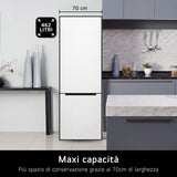 LG GBB569MCAMN Frigorifero combinato 70cm, Classe E, 462L, Wi-Fi, No frost, Nero