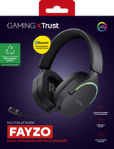 Trust GXT 491 Fayzo Auricolare Con cavo e senza cavo A Padiglione Gaming USB tipo-C Bluetooth Nero