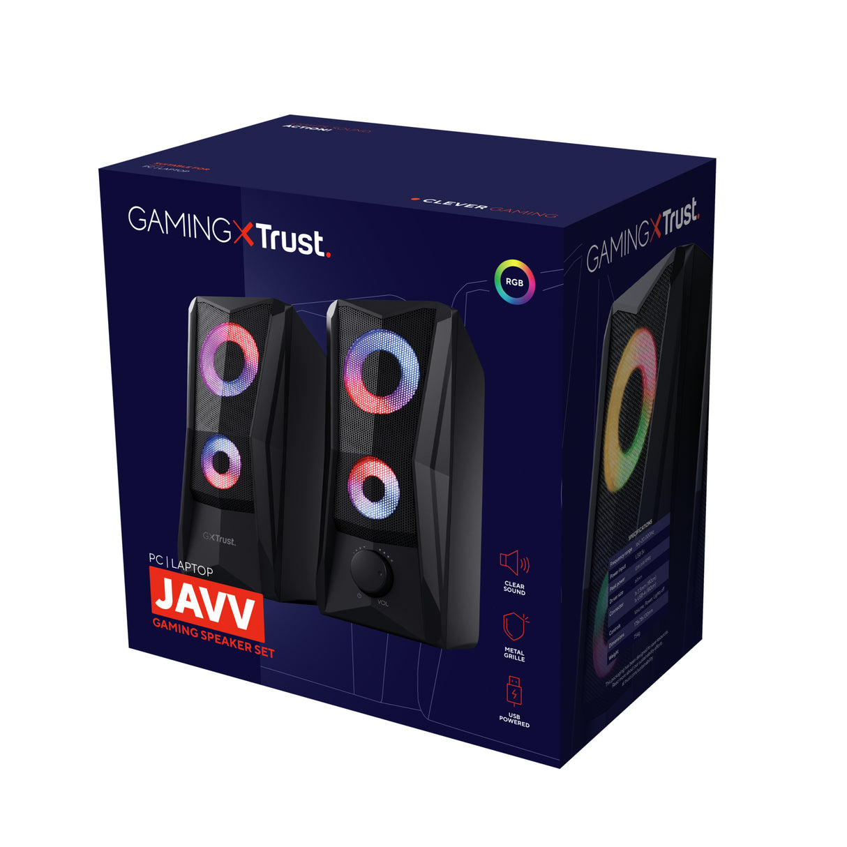 Trust GXT 606 JAVV Nero Cablato 12 W