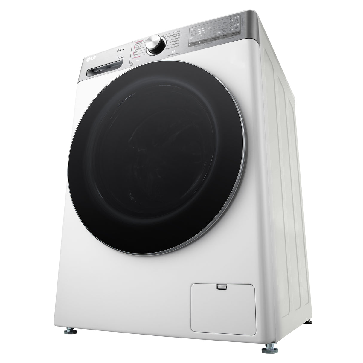 LG D4R9513TPWC Lavasciuga 13/7kg AI DD, Classe D, 1400 giri, TurboWash 360, Autodosaggio