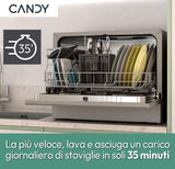 Candy RapidÓ CP 6E51LS Libera installazione 6 coperti E