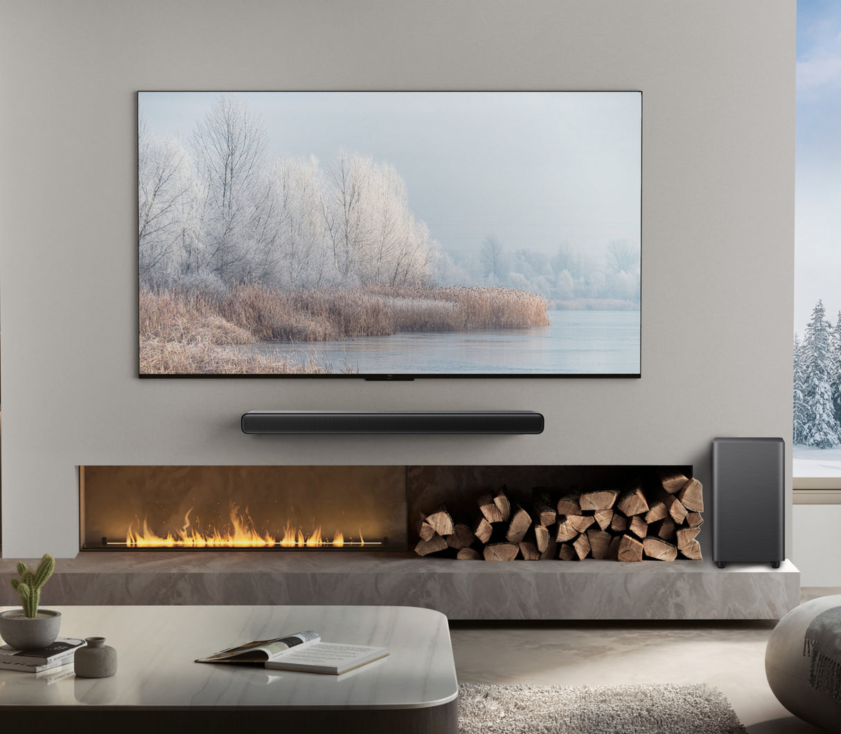 TCL S Soundbar S55H 2.1 canali, Dolby Atmos con Subwoofer integrato, supporto HDMI eARC, Bluetooth, 220W