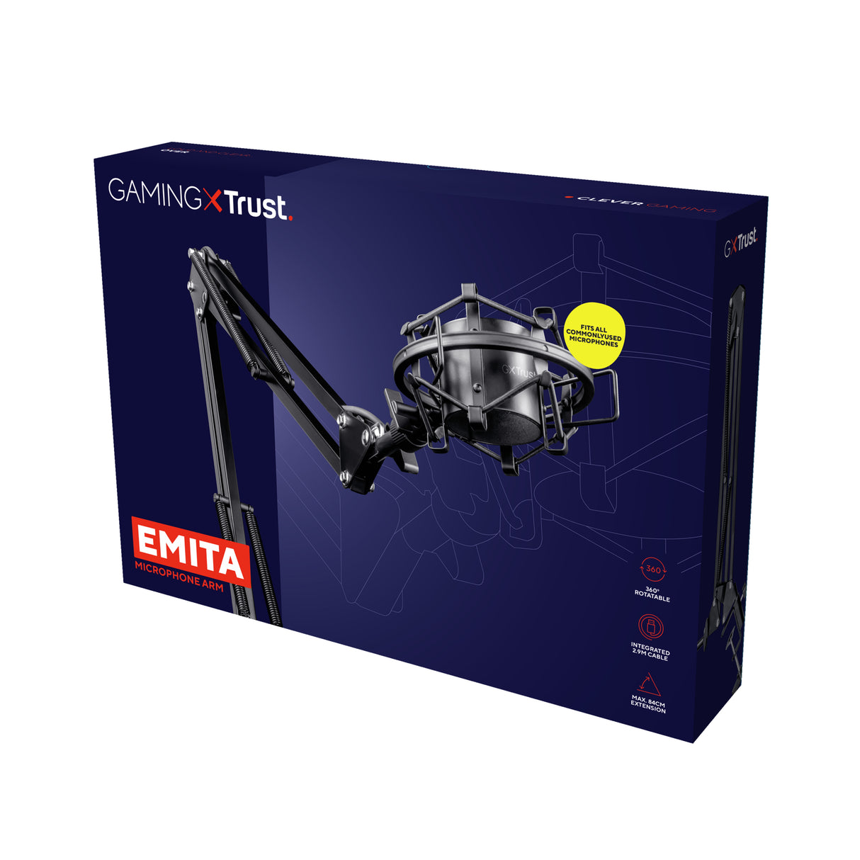 Trust GXT 253 Emita Supporto per microfono da trasmissione